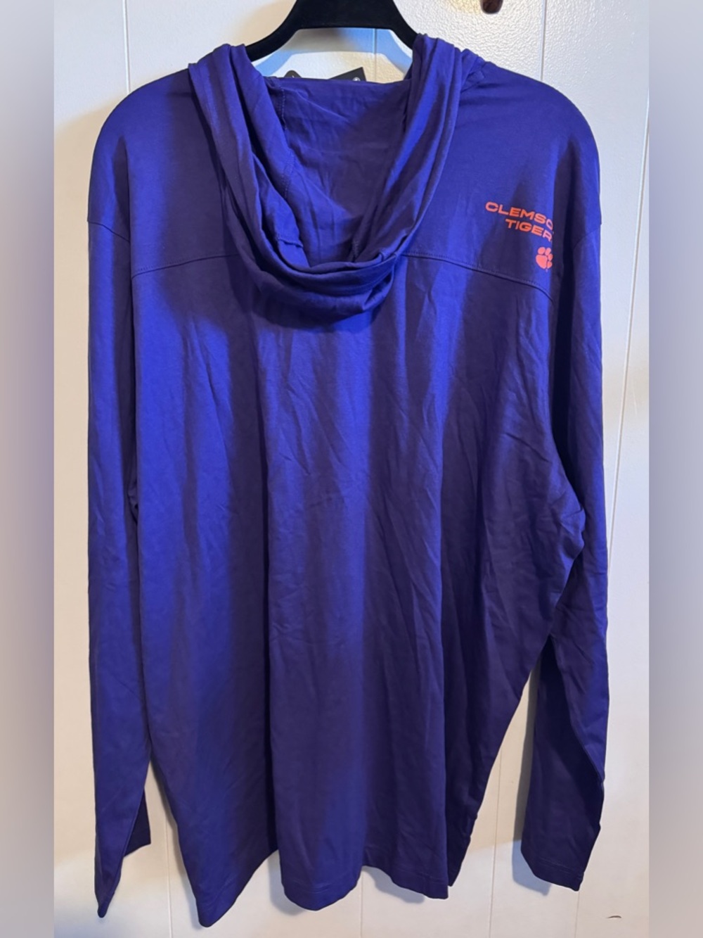 Nike Purple and Orange Clemson Paw Pullover Hoodie - Picture 3 of 4